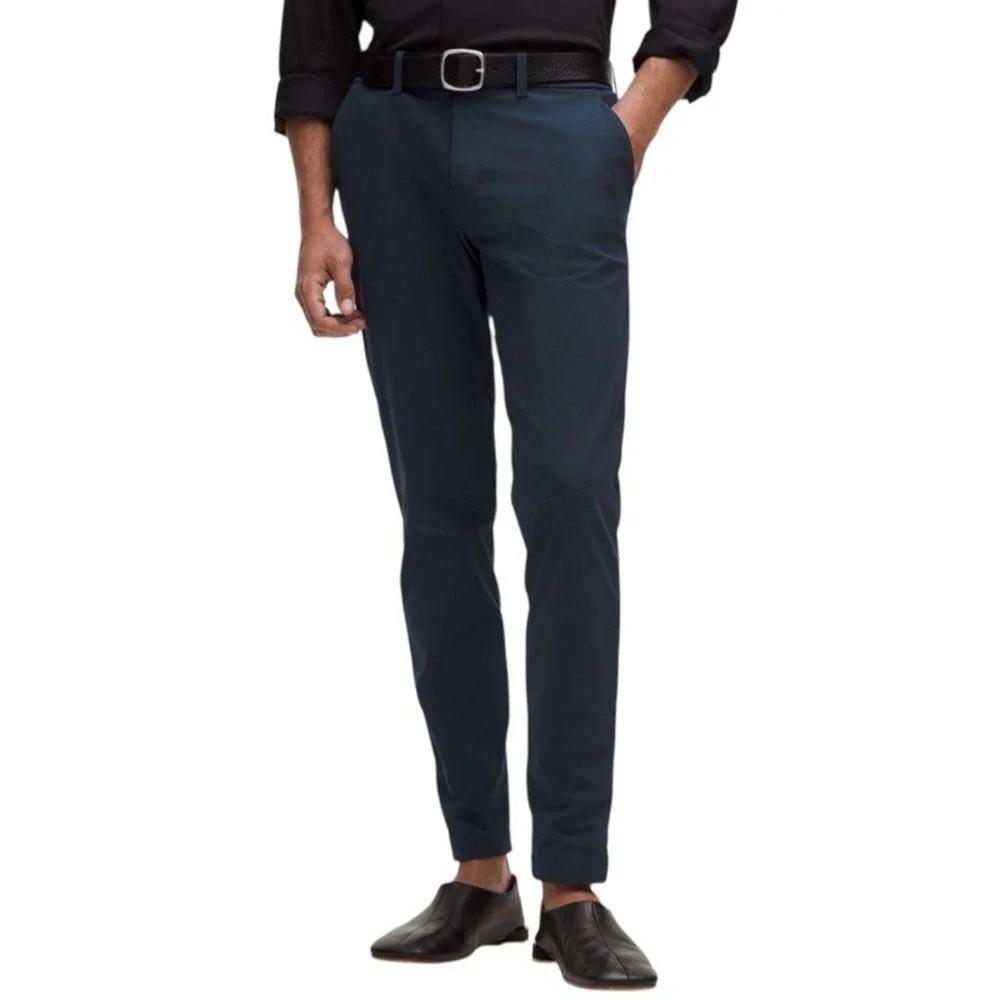 NWT Lululemon ABC Slim Fit Trouser Pants Men‎ 38 x 28 Chino Navy Blue Warpstreme